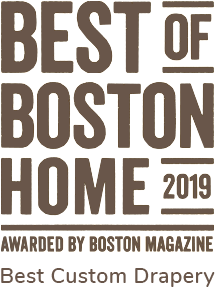 Best of Boston Home 2019 - Awarded by Boston Magazine - Best Custom Drapery